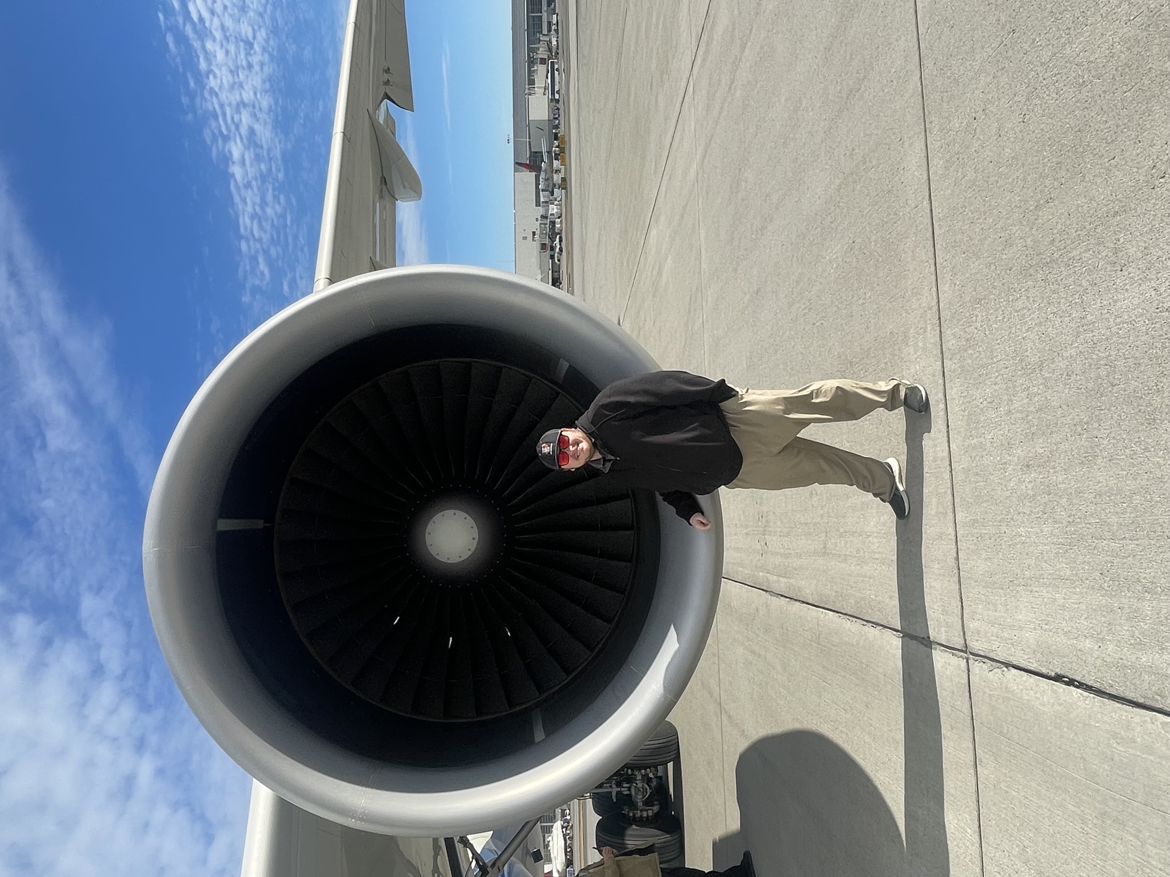 Cool pic next to an engine
